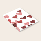 Valentine's Day Watercolor Hearts - red Notebook Gallery Image 2
