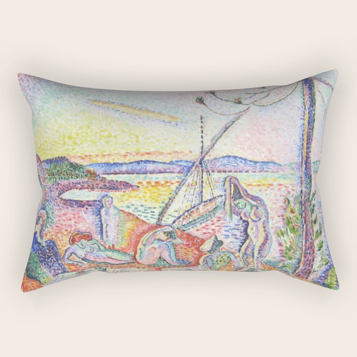 Henri Matisse 'Luxe, Calme et Volupte' Landscape Art Exhibition Rectangular Pillow Gallery Image 2