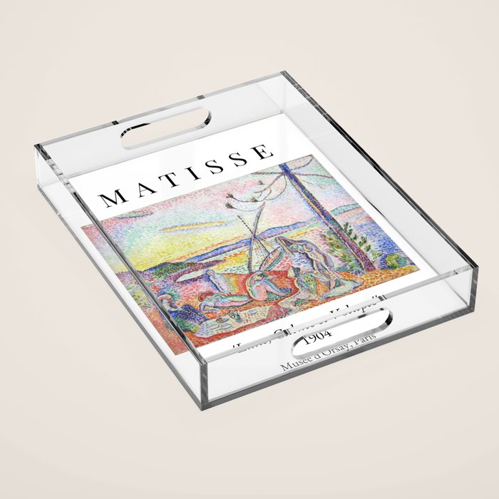 Henri Matisse 'Luxe, Calme et Volupte' Landscape Art Exhibition Acrylic Tray Gallery Image 1