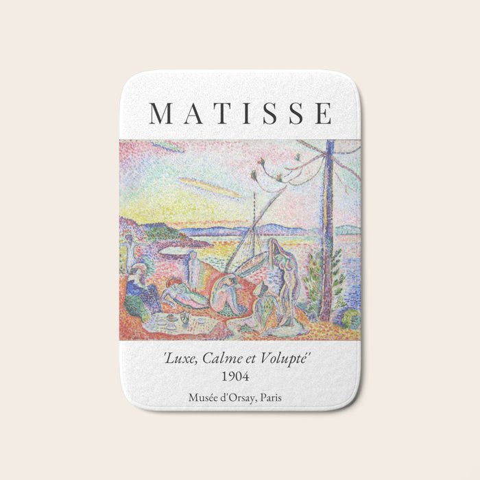 Henri Matisse 'Luxe, Calme et Volupte' Landscape Art Exhibition Bath Mat Gallery Image 1
