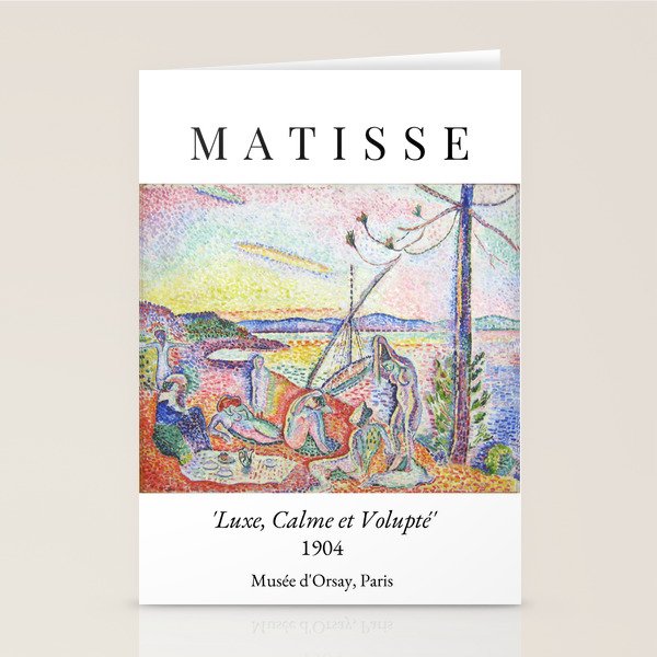 Henri Matisse 'Luxe, Calme et Volupte' Landscape Art Exhibition Stationery Card Gallery Image 1