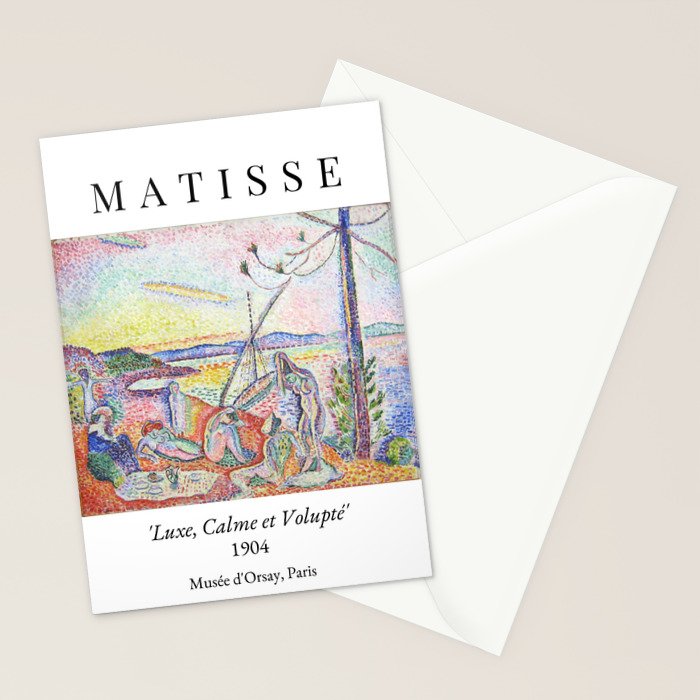 Henri Matisse 'Luxe, Calme et Volupte' Landscape Art Exhibition Stationery Card Gallery Image 2