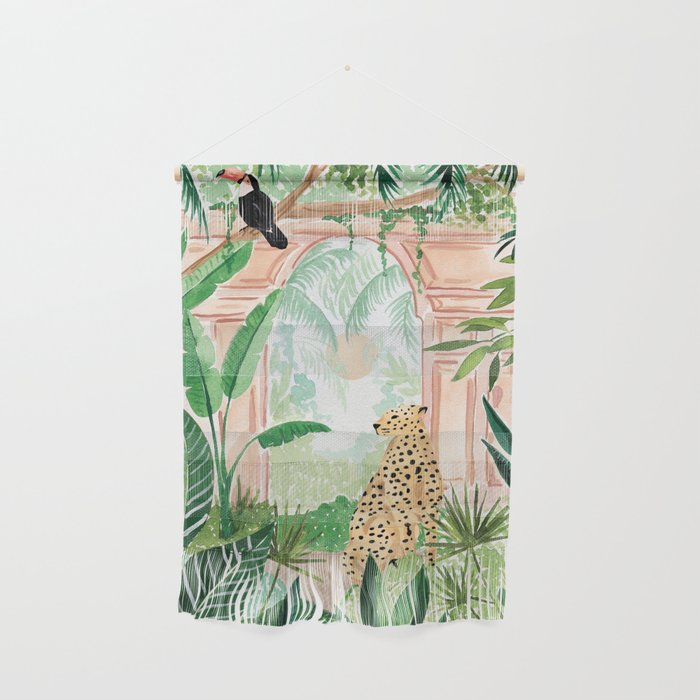 Jungle Cheetah and Toucan Wall Hanging Gallery Image 1