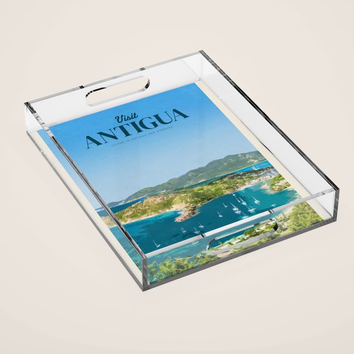 Visit Antigua Acrylic Tray Gallery Image 1