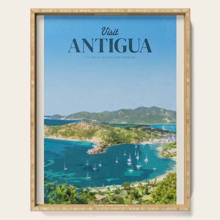 Visit Antigua Serving Tray Gallery Image 1