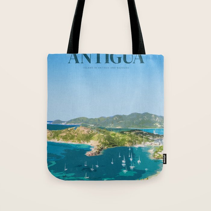Visit Antigua Tote Bag Gallery Image 1