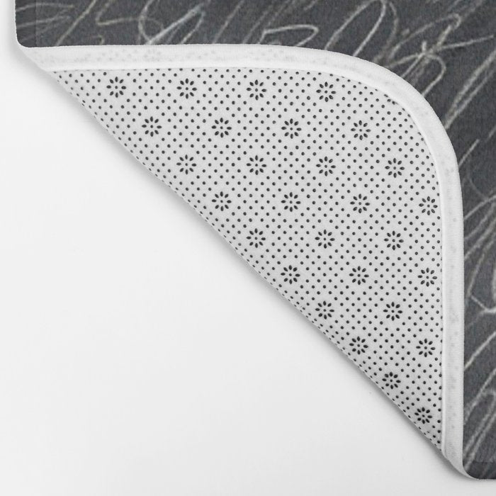 Twombly Blackboard Bath Mat Gallery Image 2
