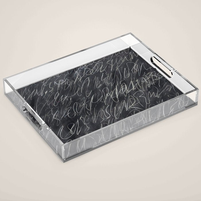 Twombly Blackboard Acrylic Tray Gallery Image 1