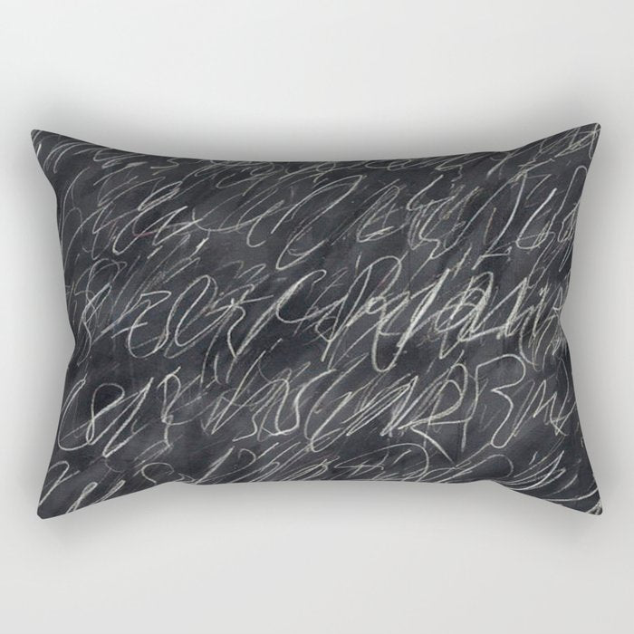 Twombly Blackboard Rectangular Pillow Gallery Image 1