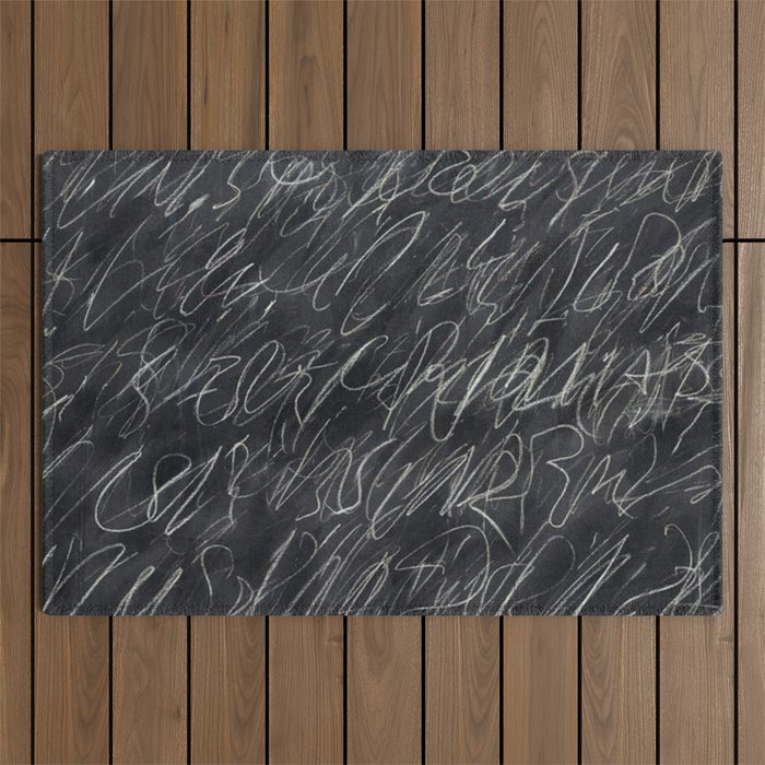 Twombly Blackboard Outdoor Rug Gallery Image 1