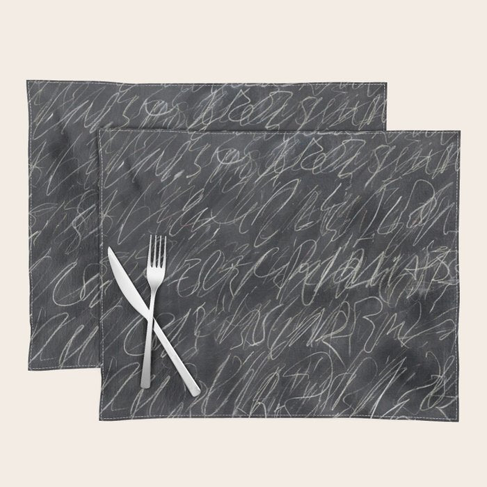Twombly Blackboard Placemat Gallery Image 1