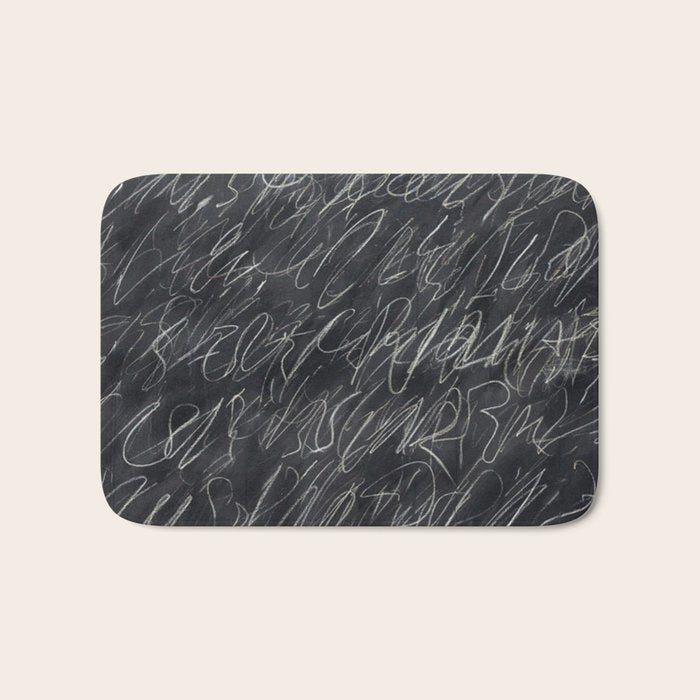 Twombly Blackboard Bath Mat Gallery Image 1