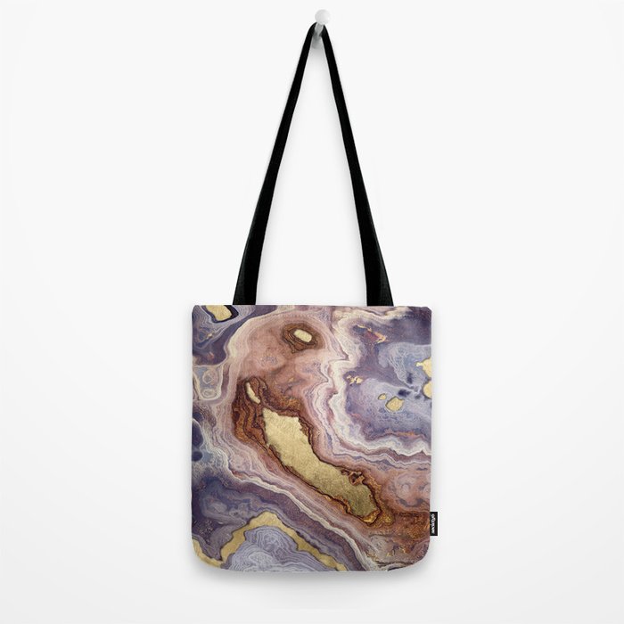 Mauve Agate Tote Bag Gallery Image 2
