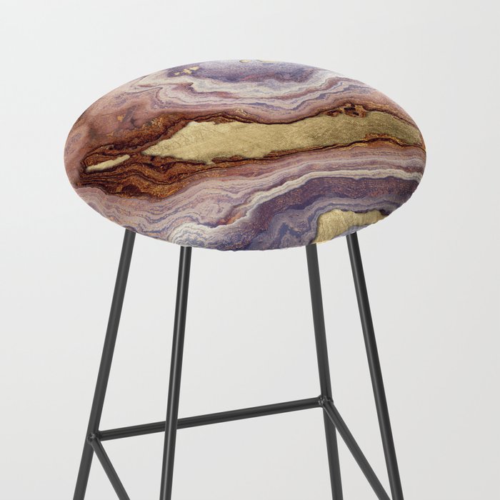 Mauve Agate Stool Gallery Image 2