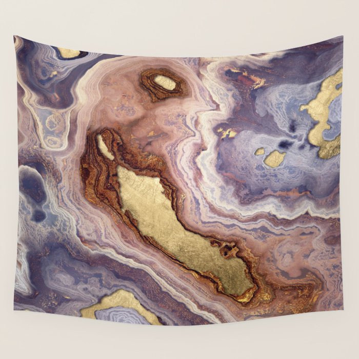Mauve Agate Wall Tapestry Gallery Image 4