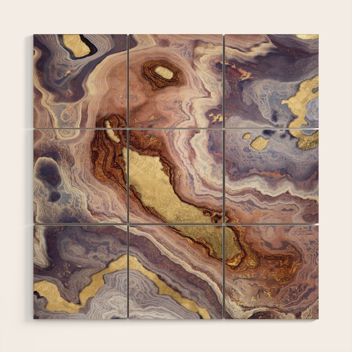 Mauve Agate Wood Wall Art Gallery Image 1