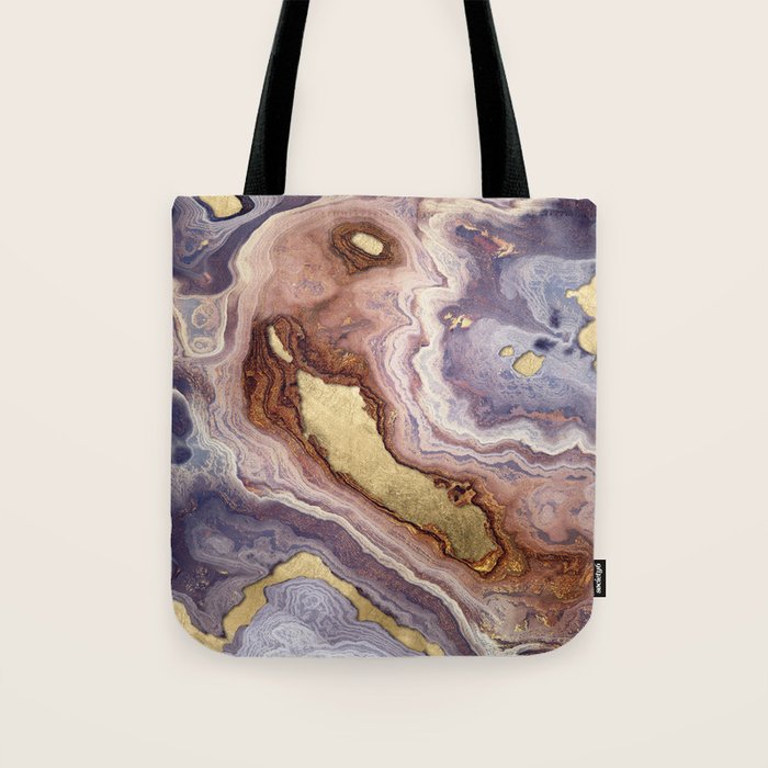 Mauve Agate Tote Bag Gallery Image 1