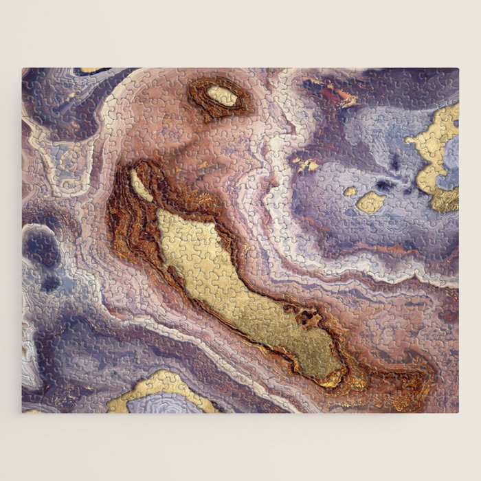 Mauve Agate Jigsaw Puzzle Gallery Image 1