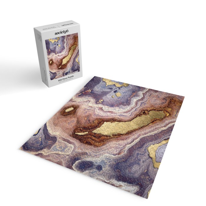 Mauve Agate Jigsaw Puzzle Gallery Image 2