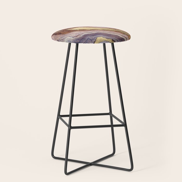 Mauve Agate Stool Gallery Image 1