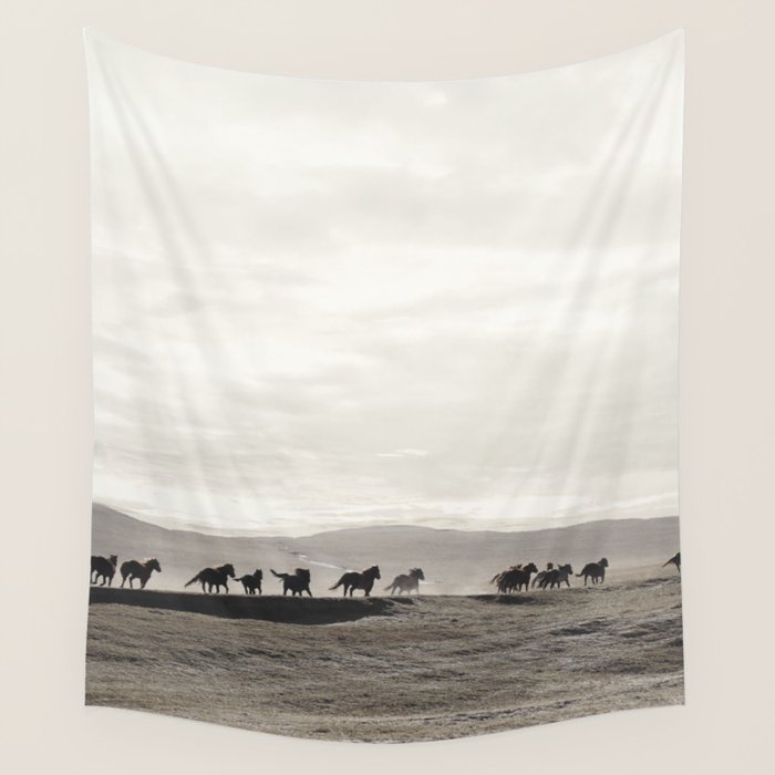 Horses on the Dunes Wall Tapestry Gallery Image 4