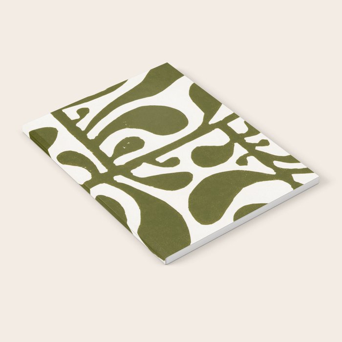 Linocut Plant #1 Notebook Gallery Image 1