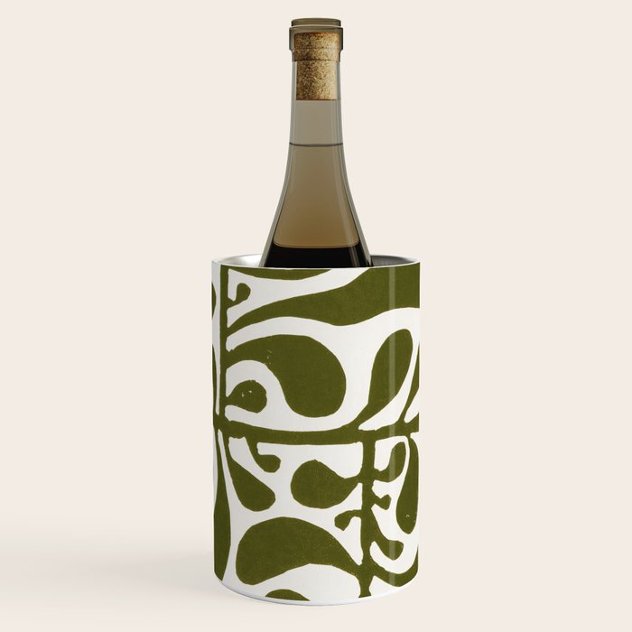 Linocut Plant #1 Wine Chiller Gallery Image 3