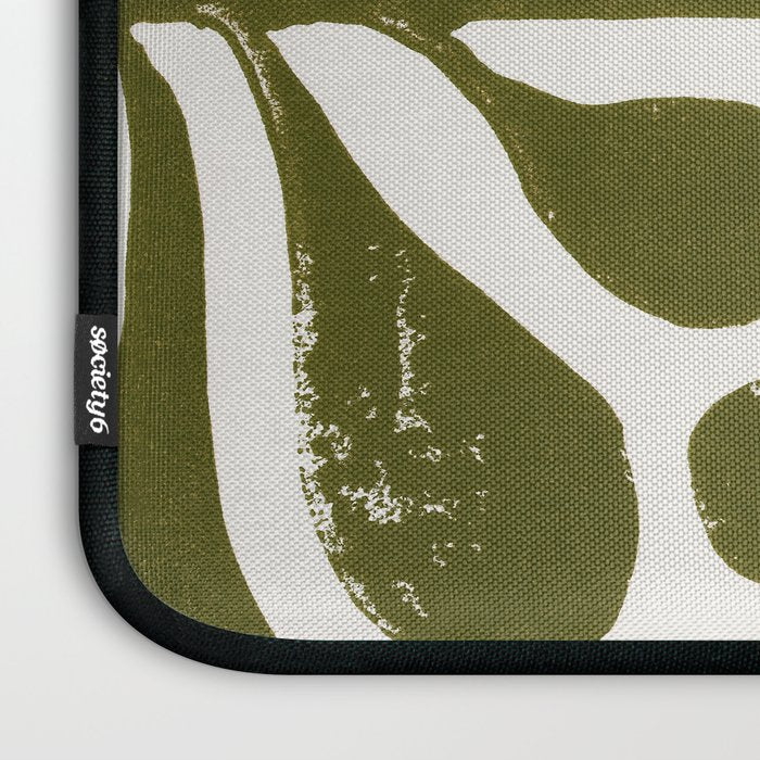 Linocut Plant #1 Laptop Sleeve Gallery Image 3