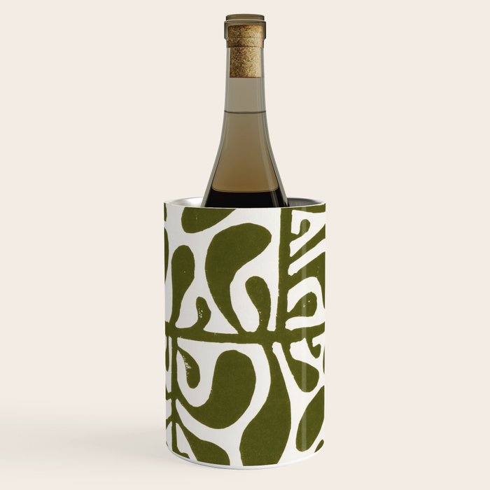 Linocut Plant #1 Wine Chiller Gallery Image 1