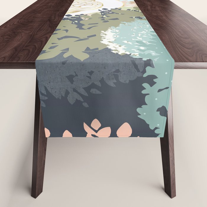 Peacock Garden I Table Runner Gallery Image 1