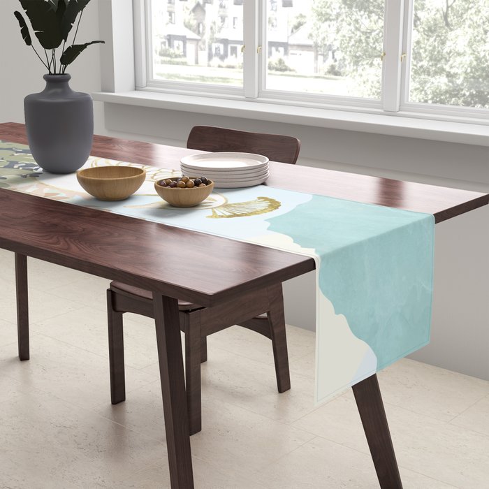 Peacock Garden I Table Runner Gallery Image 2