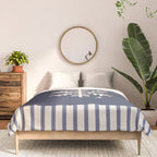 Snowflake Blue Striped Comforter Gallery Image 3