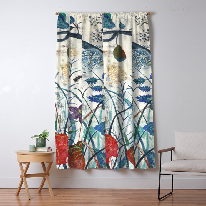 nature Japanese painting Window Curtain Gallery Image 1