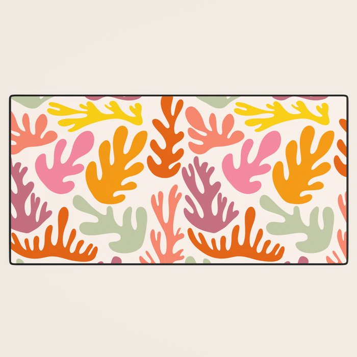 Candy Coral Matisse  Desk Mat Gallery Image 3