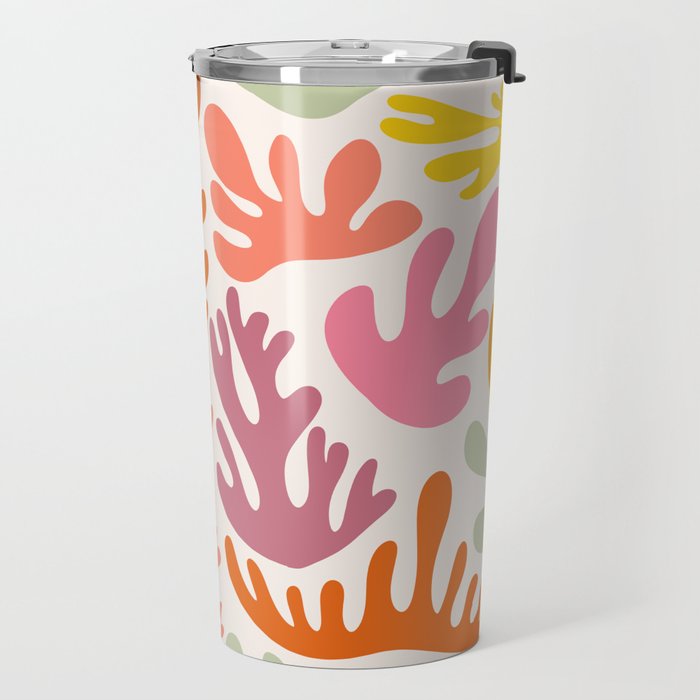 Candy Coral Matisse  Travel Mug Gallery Image 2