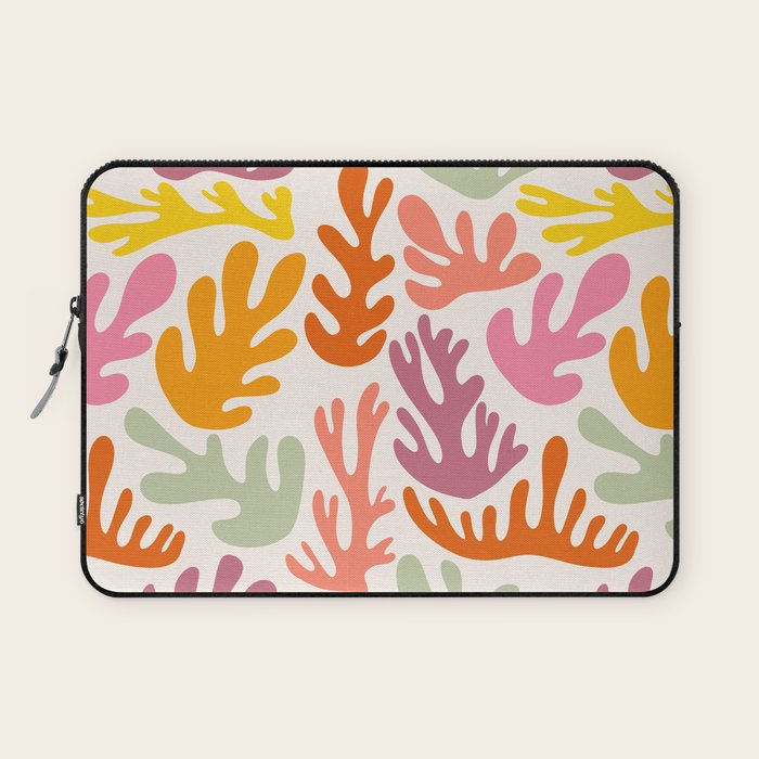 Candy Coral Matisse  Laptop Sleeve Gallery Image 1