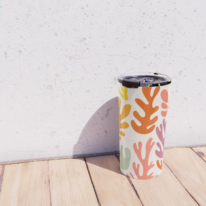 Candy Coral Matisse  Travel Mug Gallery Image 4