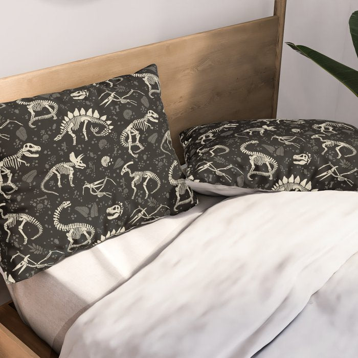 Excavated Dinosaur Fossils Pillow Sham Gallery Image 2