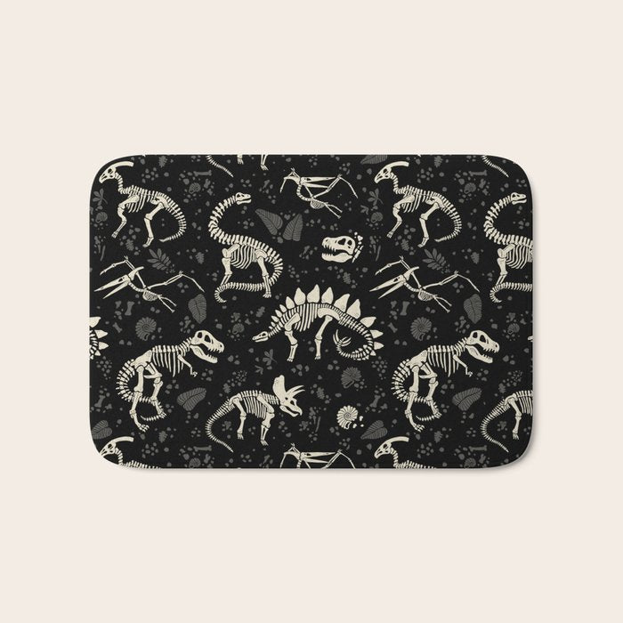 Excavated Dinosaur Fossils Bath Mat Gallery Image 1