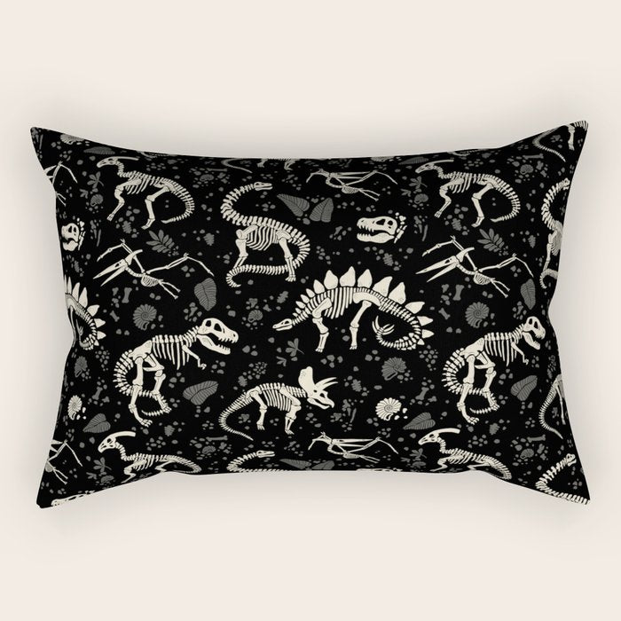 Excavated Dinosaur Fossils Rectangular Pillow Gallery Image 2