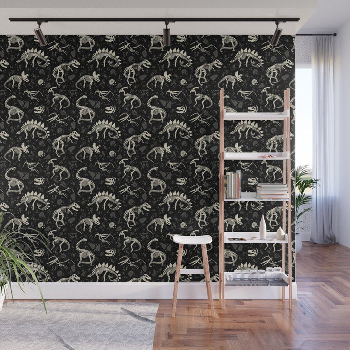 Excavated Dinosaur Fossils Wall Mural Gallery Image 1