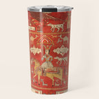 Kuba Hunting Rug With Birds Horses Camels Print Travel Mug Gallery Image 1