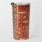 Kuba Hunting Rug With Birds Horses Camels Print Travel Mug Gallery Image 3