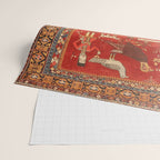 Kuba Hunting Rug With Birds Horses Camels Print Wrapping Paper Gallery Image 2