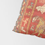 Kuba Hunting Rug With Birds Horses Camels Print Pillow Sham Gallery Image 4