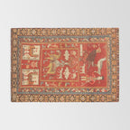 Kuba Hunting Rug With Birds Horses Camels Print Rug Gallery Image 2