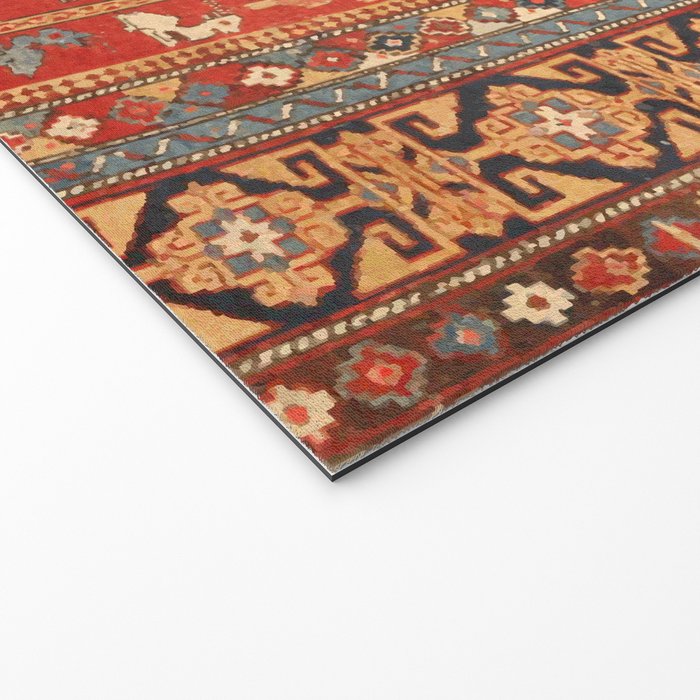 Kuba Hunting Rug With Birds Horses Camels Print Welcome Mat Gallery Image 2