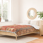 Kuba Hunting Rug With Birds Horses Camels Print Duvet Cover Gallery Image 2