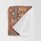 Kuba Hunting Rug With Birds Horses Camels Print Throw Blanket Gallery Image 3