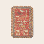 Kuba Hunting Rug With Birds Horses Camels Print Bath Mat Gallery Image 1